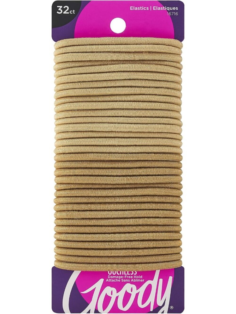 Elastic Hair Ties - 32 Count, Slideproof, Pain-Free Accessories for All Hair